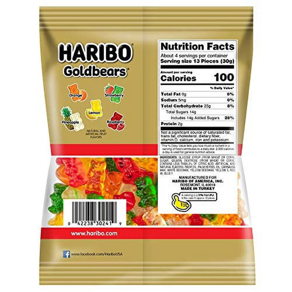 Haribo Gummi Bears 5oz (Pack of 12)