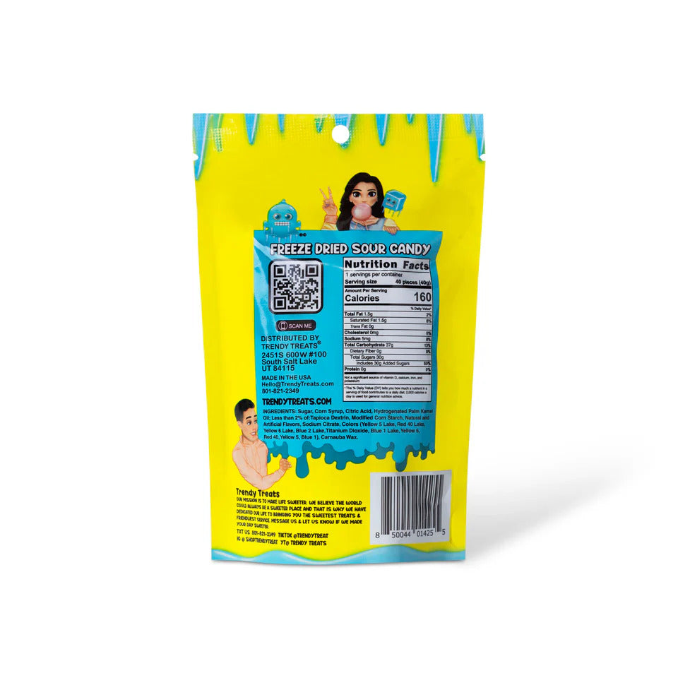 Freeze Dried Sour Rainbow Candy 1.4oz (Pack of 12)