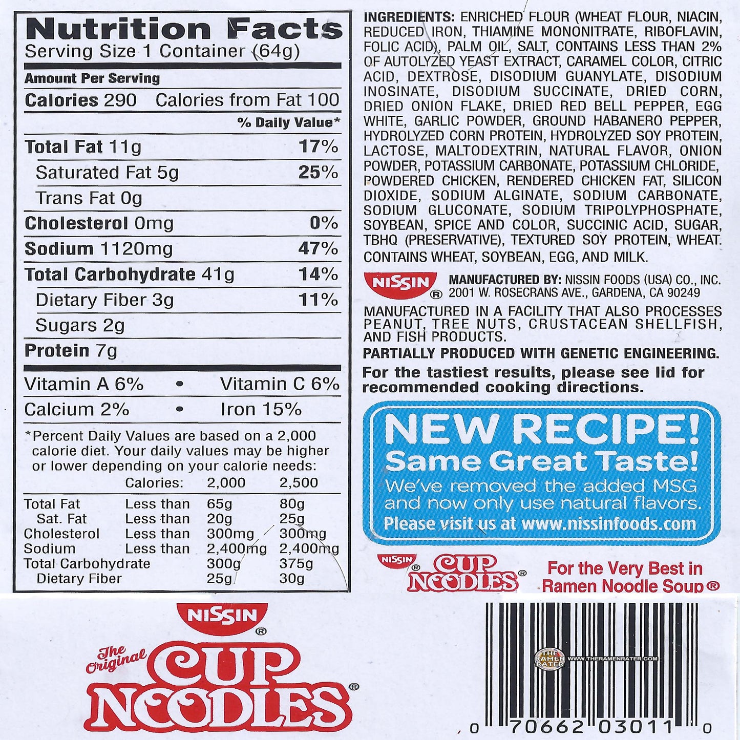 Nissin Chicken Cup Noodles (Pack of 24)