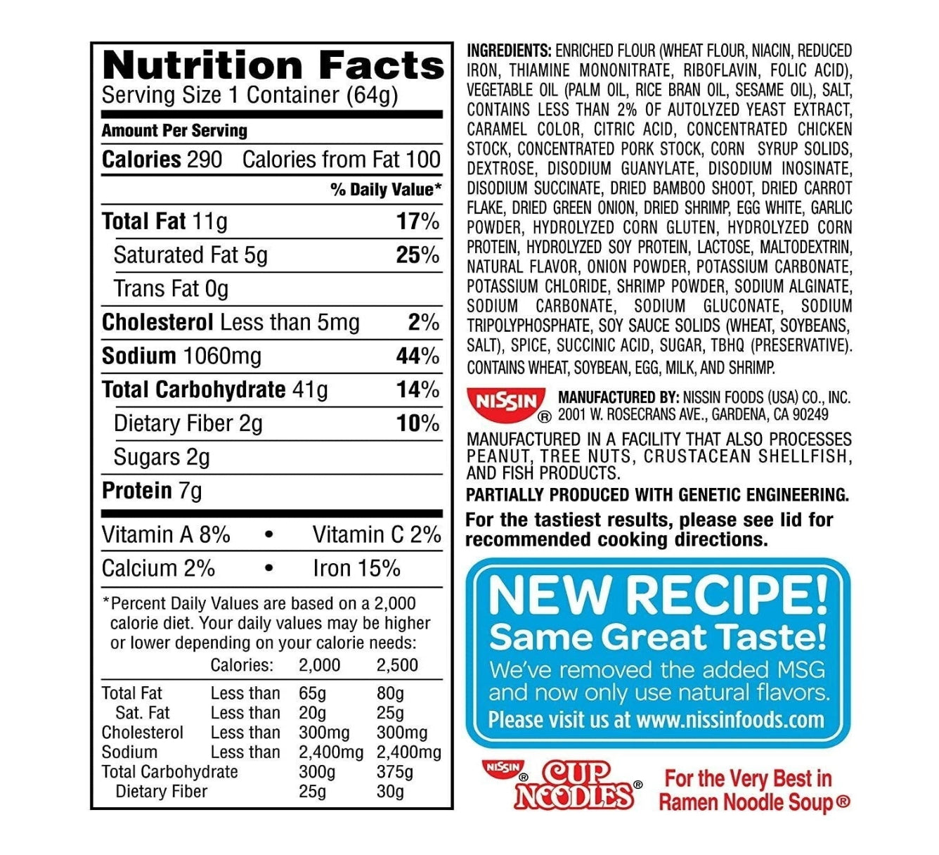 Nissin Shrimp Cup Noodles (Pack of 24)