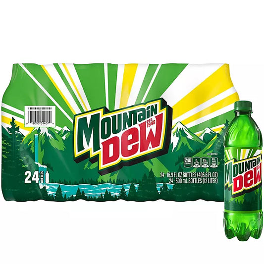 Mountain Dew 16.9oz (Pack of 24)