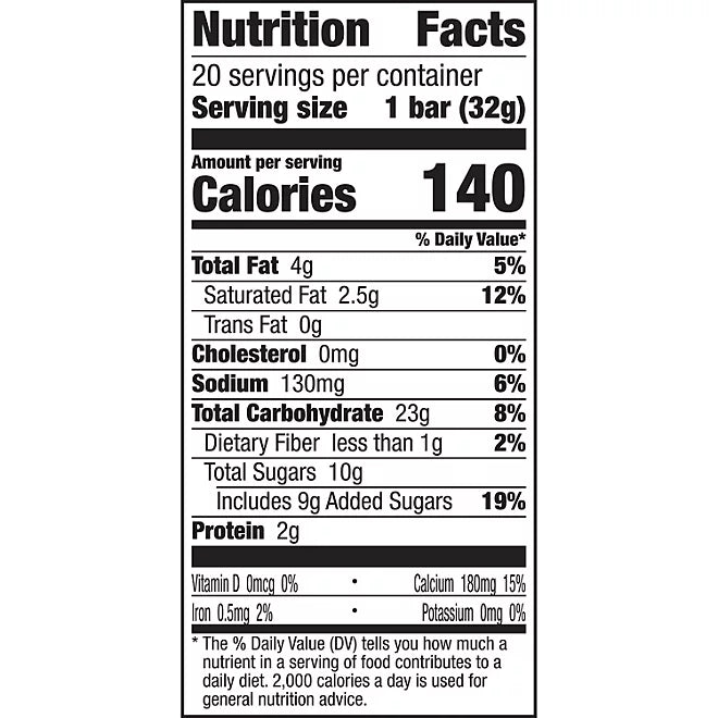 Chex Mix Peanut Butter Chocolate Bars (Box of 20)
