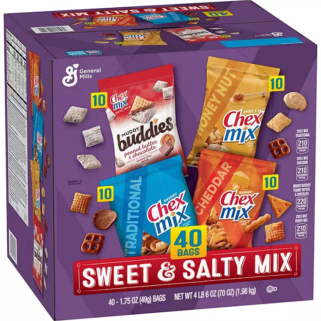 Chex Mix Sweet & Salty 1.75 oz (Box of 40)