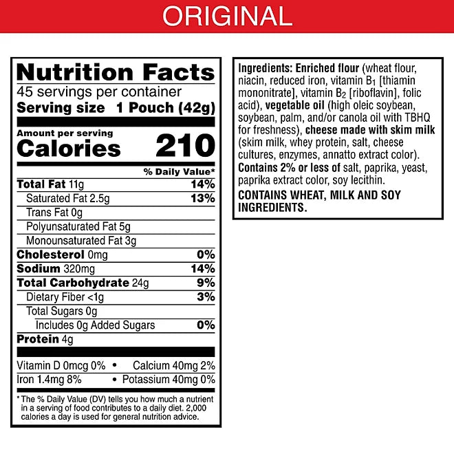 Cheez-It Original 1.5 oz (Box of 45)