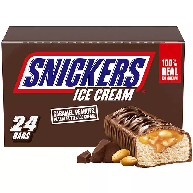 SNICKERS Ice Cream Bars 2oz (Box of 24)