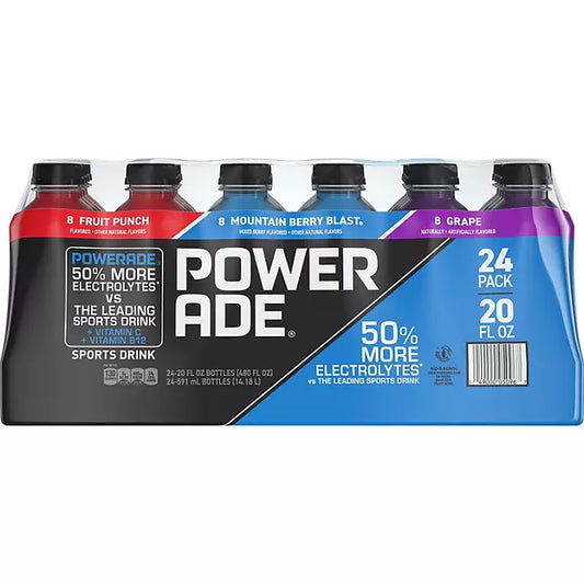 Powerade Variety 20 fl oz (Pack of 24)