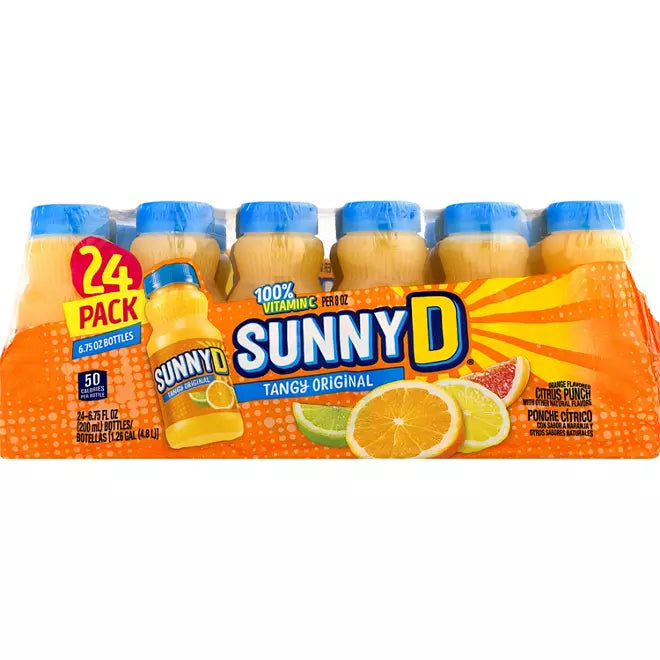 SunnyD Tangy Orange 6.75 fl oz (Pack of 24)