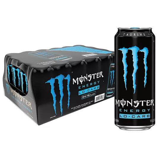 Monster Energy Lo-Carb 16 oz (Pack of 24)