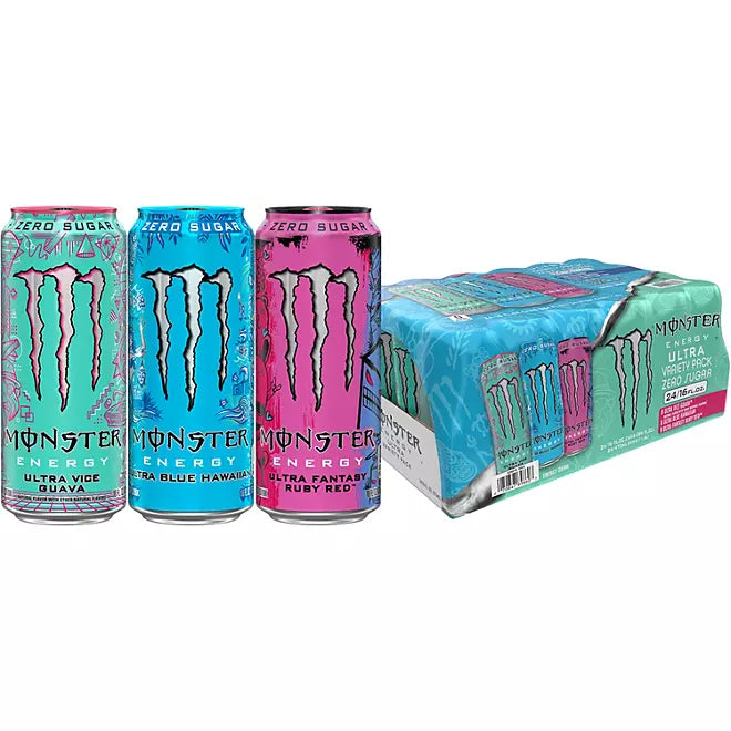 Monster Energy Ultra Variety 16 oz (Pack of 24)
