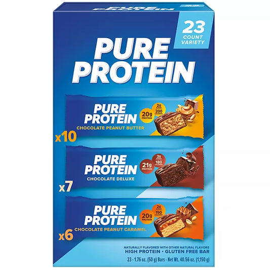 Pure Protein Bars Variety 1.76 oz (Box of 23)