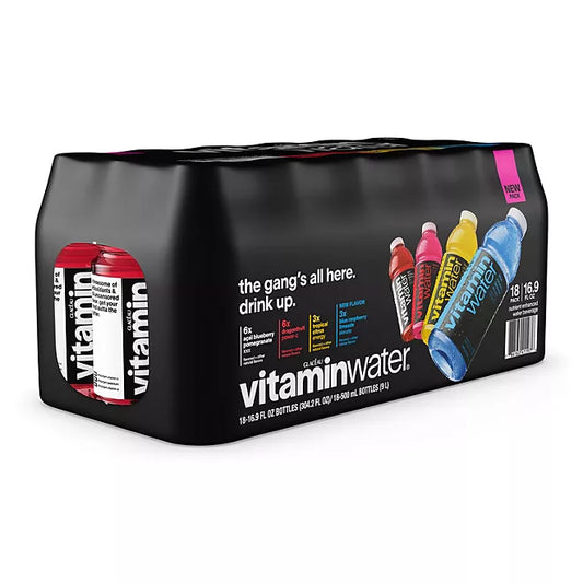 Vitamin Water Variety 16.9 fl oz (Pack of 18)
