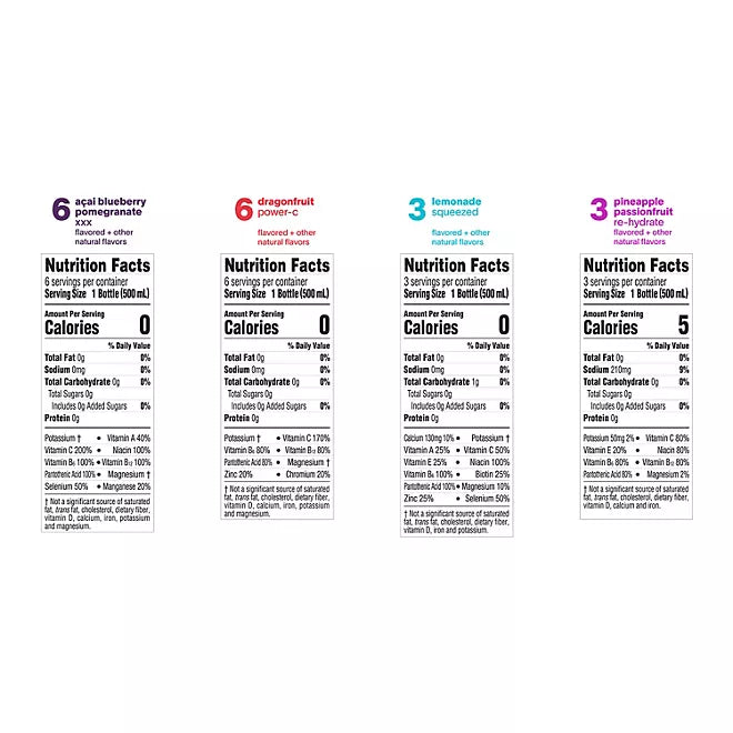 New Vitamin Water Variety 16.9 fl oz (Pack of 18)
