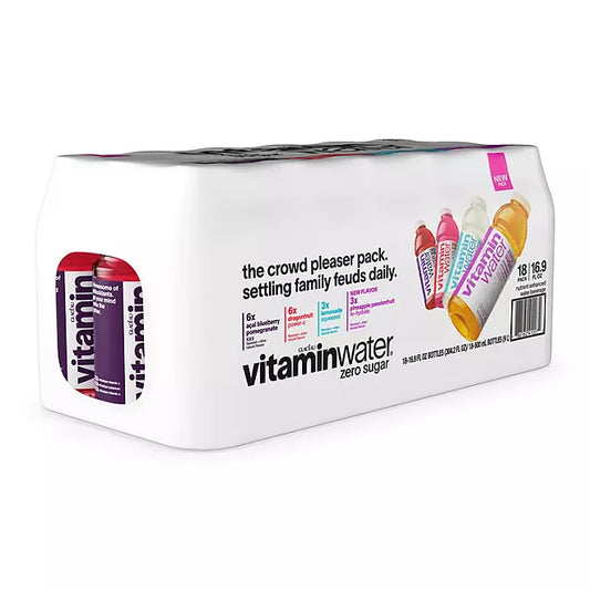 New Vitamin Water Variety 16.9 fl oz (Pack of 18)
