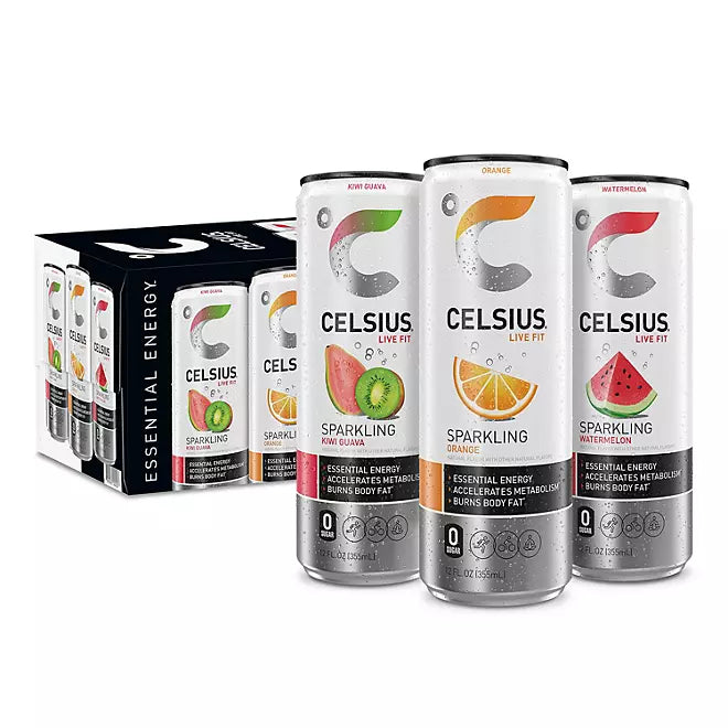 Celsius Variety Energy Drink 12 fl oz (Pack of 18)