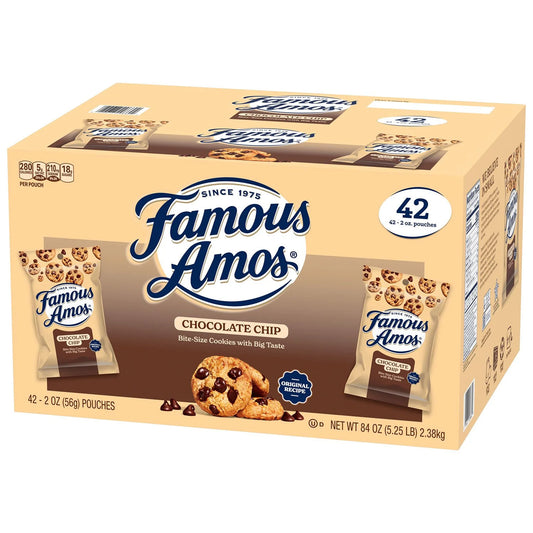 Famous Amos Chocolate Chip Cookies 2 oz (Box of 42)