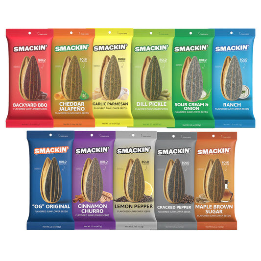 Smackin Variety Sunflower Seeds (Pack of 22)