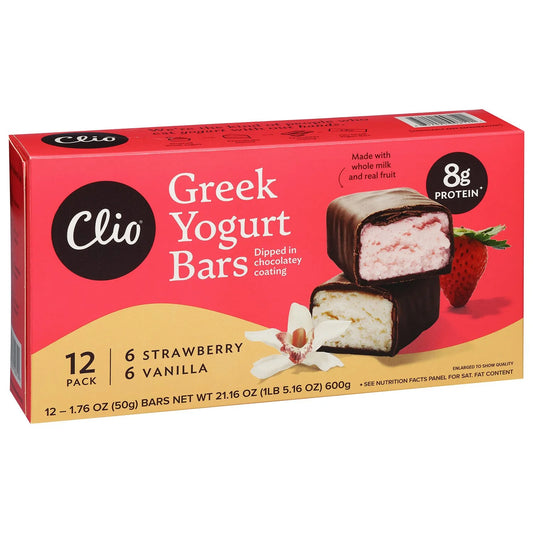 Clio Greek Yogurt Bar (Pack of 24)