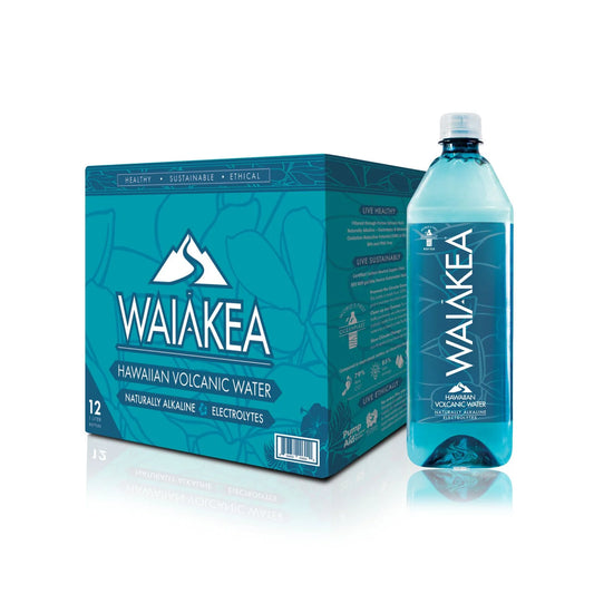 Waiakea Hawaiian Volcanic Water 1 Liter (Box of 12)