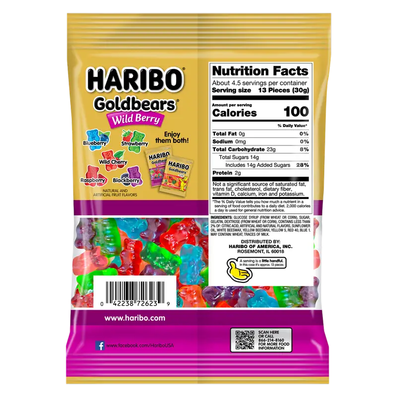 Haribo Wild Berry 5oz (Pack of 12)