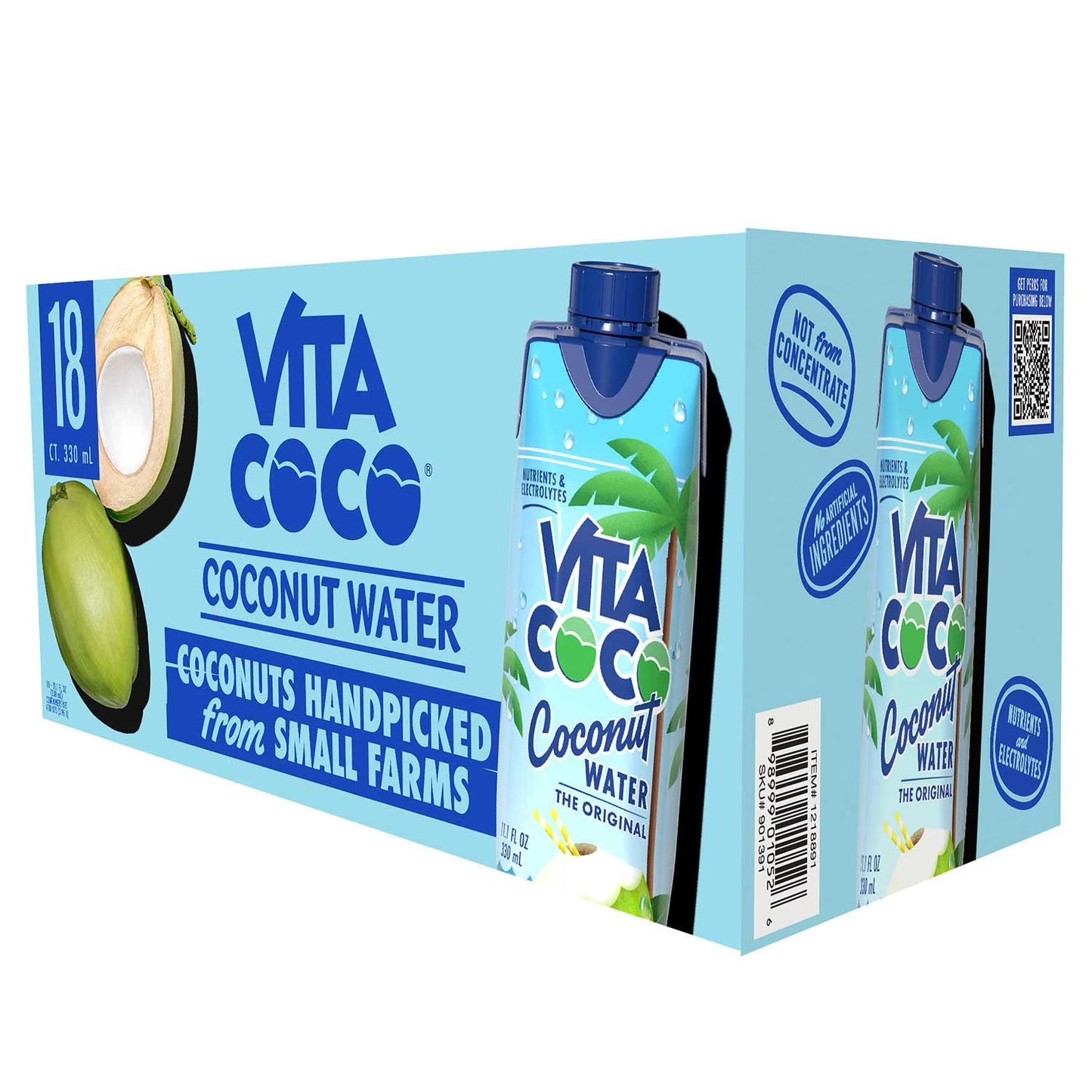 Vita Coco Coconut Water 11.1oz (Box of 18)
