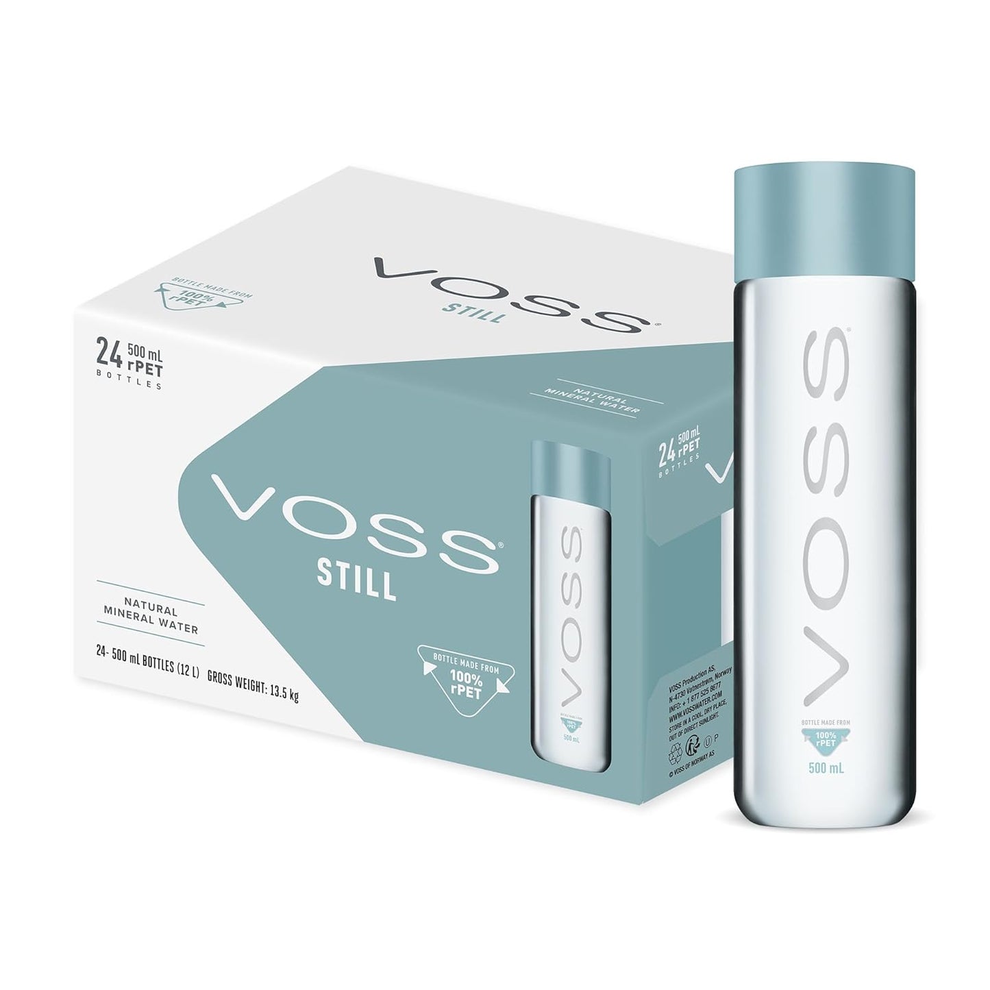 Voss Natural Mineral Water 16.9oz (Box of 24)