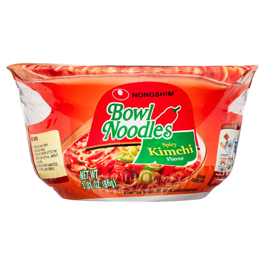 Nongshim Kimchi Ramen Bowl 3.03oz (Box of 18)