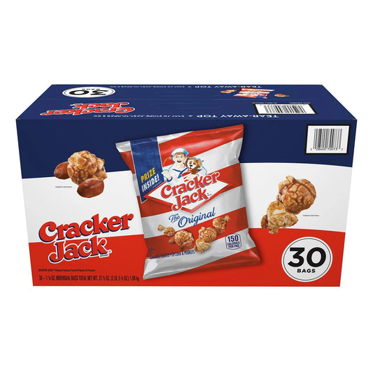 Cracker Jack Caramel Popcorn & Peanuts (Box of 30)