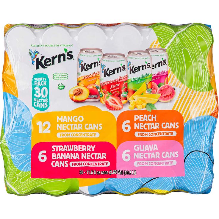 Kern's Nectar Variety 11.5oz (Pack of 30)