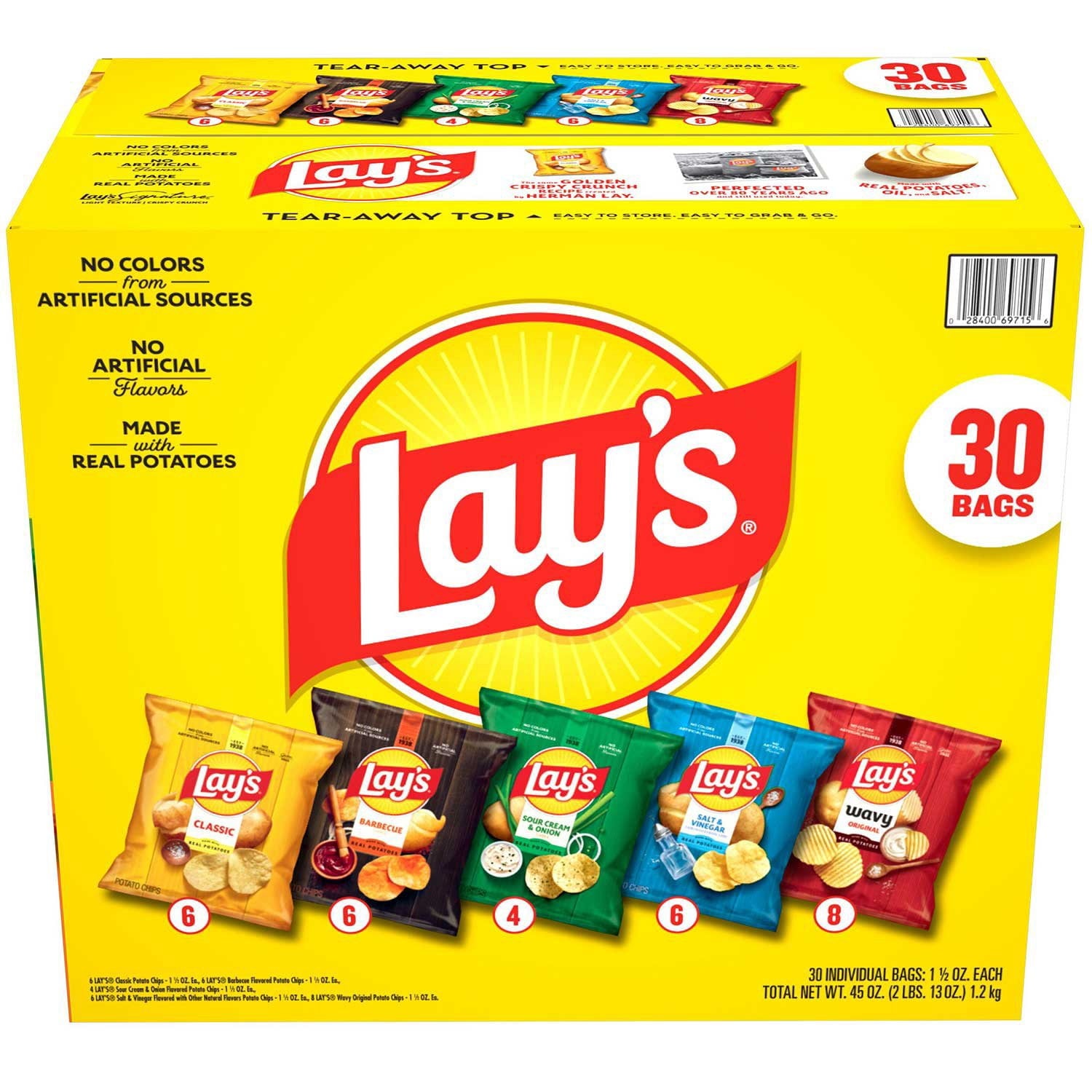 Lay's Mix Variety Pack Potato Chips box