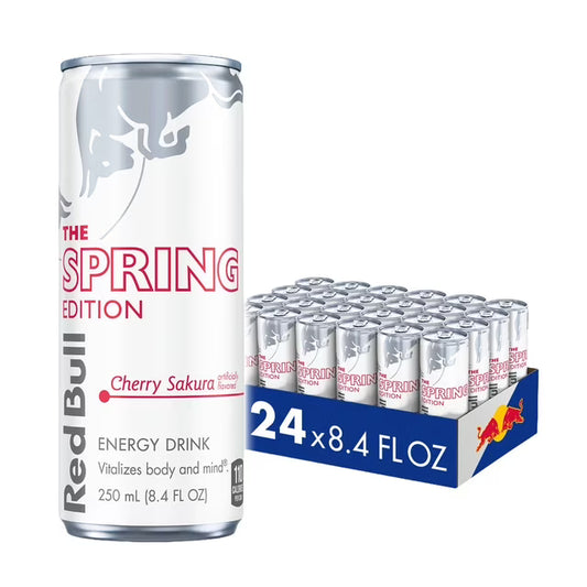 Red Bull Spring Cherry Sakura 8.4oz (Pack of 24) LIMITED!
