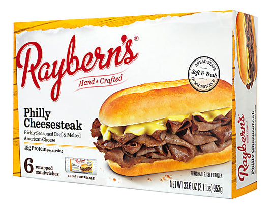 Raybern's Philly Cheesesteak 5.6oz (Box of 6)