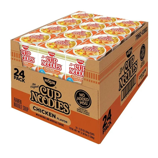 Nissin Chicken Cup Noodles (Pack of 24)