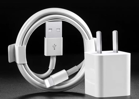 Packaged iPhone Lightning Chargers + USB Block Included