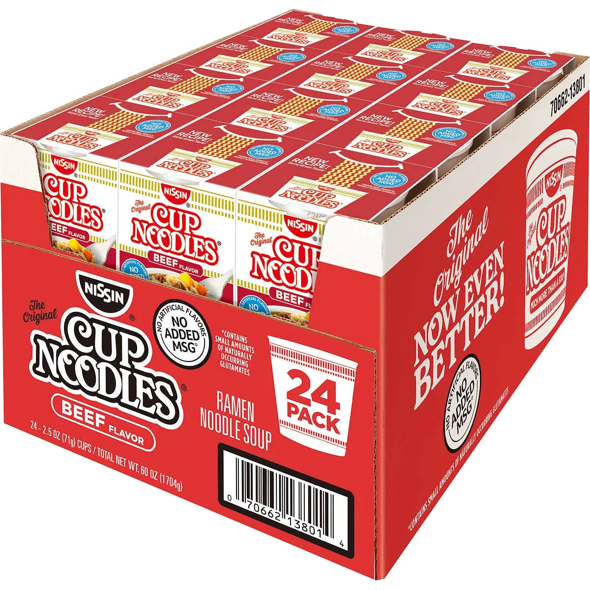 Nissin Beef Cup Noodles (Pack of 24)