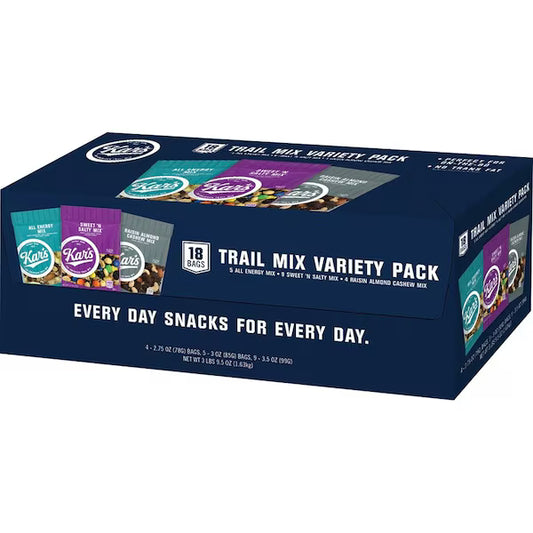 Kar's Trail Mix Variety 3.5oz (Box of 18)