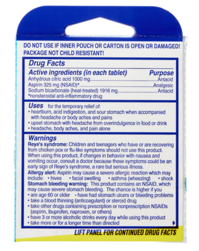 Alka-Seltzer 6ct (Pack of 12)