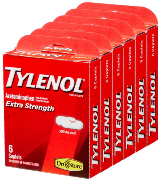 Tylenol Extra Strength 6ct (Pack of 15)