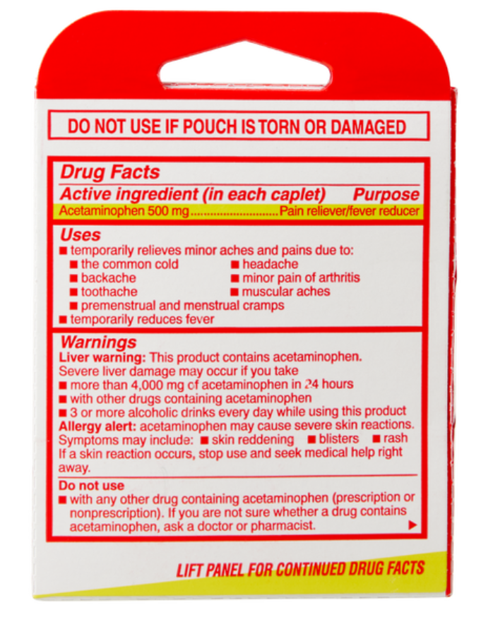 Tylenol Extra Strength 6ct (Pack of 15)