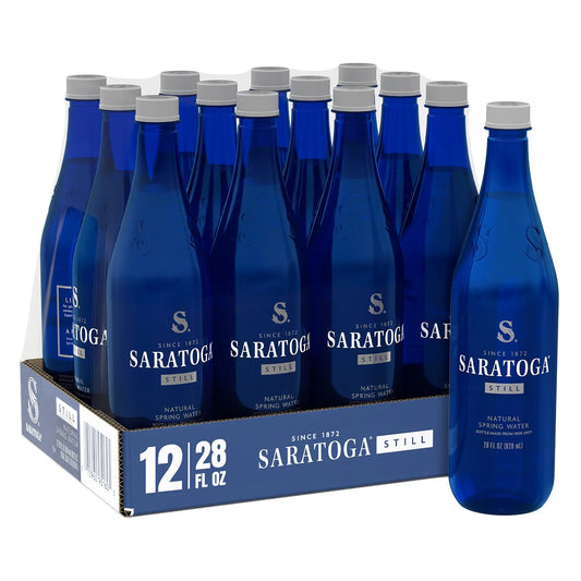 Premium Saratoga Still Spring Water 28oz (Box of 12)
