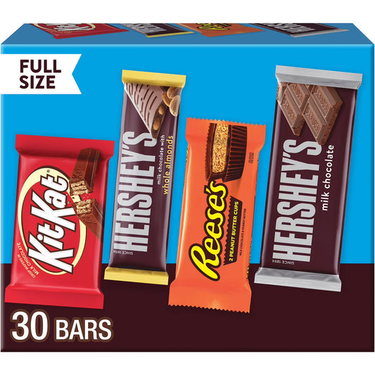 HERSHEY'S Variety Candy Full Size (Box of 30)