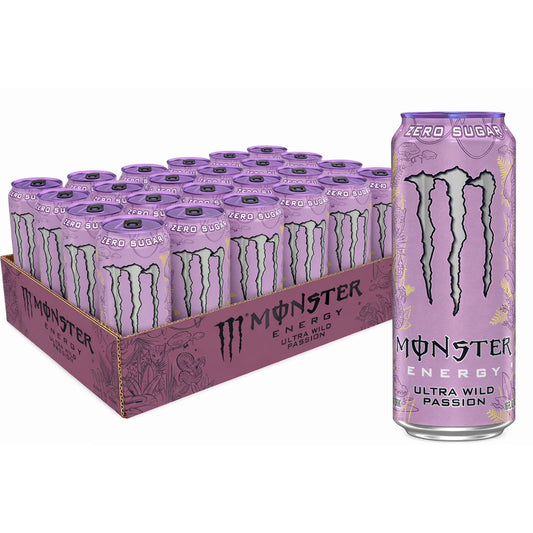 Monster Energy Wild Passion, Sugar Free 16oz (Pack of 24) LIMITED!