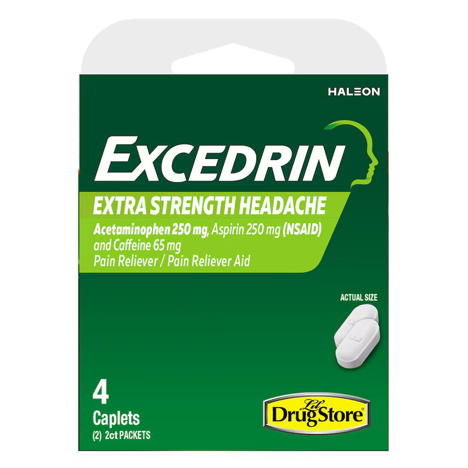 Excedrin Extra Strength 4ct (Pack of 15)