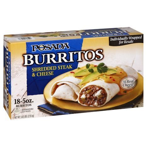 Posada Steak & Cheese Burrito 5oz (Box of 18)
