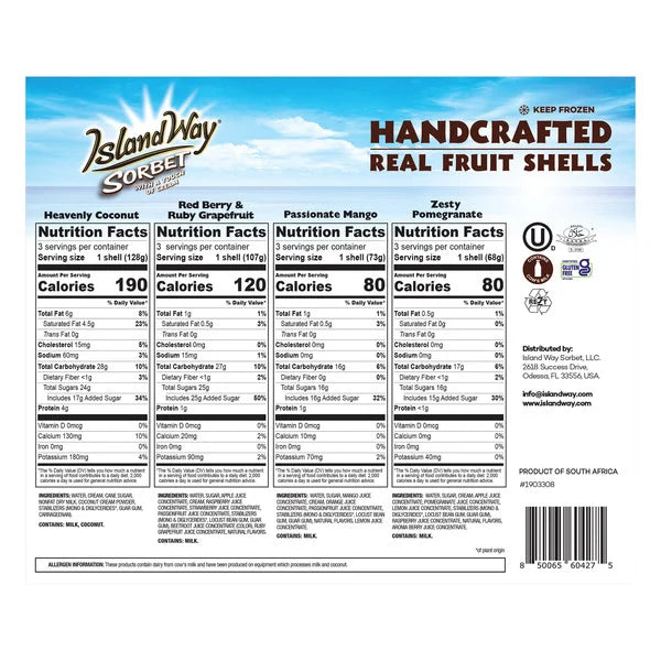 Island Way Sorbet (Box of 12)