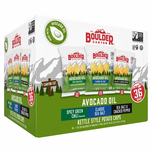 Boulder Canyon Gluten-Free Potato Chips 1 oz (Box of 36)