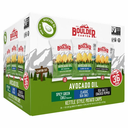 Boulder Canyon Gluten-Free Potato Chips 1 oz (Box of 36)