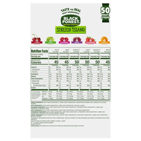 Black Forest Fruit Strips 0.5 oz (Box of 50)