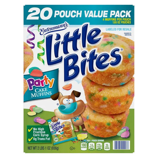 Little Bites Party Cake Muffins 1.65oz (Box of 20)