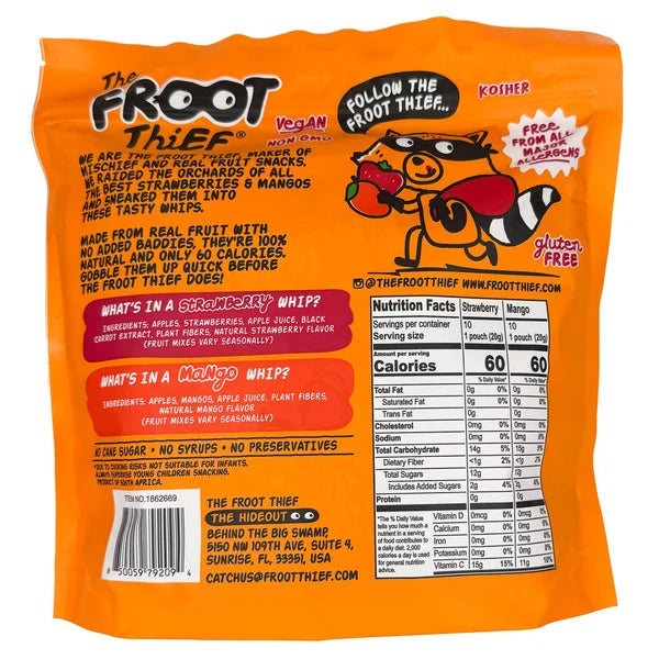Froot Thief Fruit Whips 0.7oz (Pack of 20)