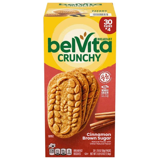 Belvita Cinnamon Brown Sugar Biscuit 1.76oz (Box of 30)